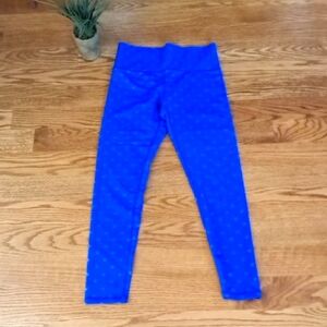 Terez Blue Heart Leggings Athletic Performance Bottoms